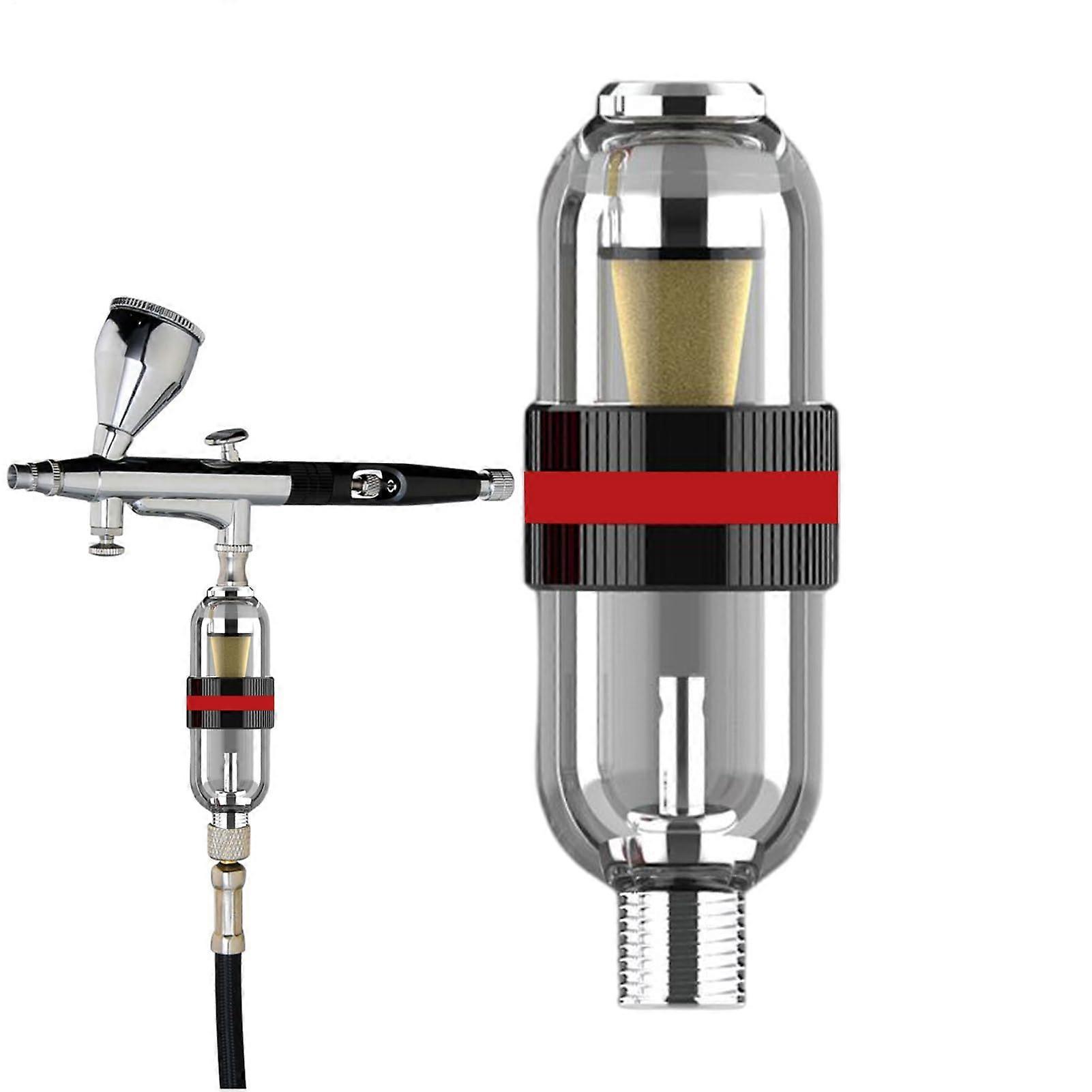 Airbrush Moisture Trap Filter with DoubleLayer Filtration for Compressor and Precision Painting