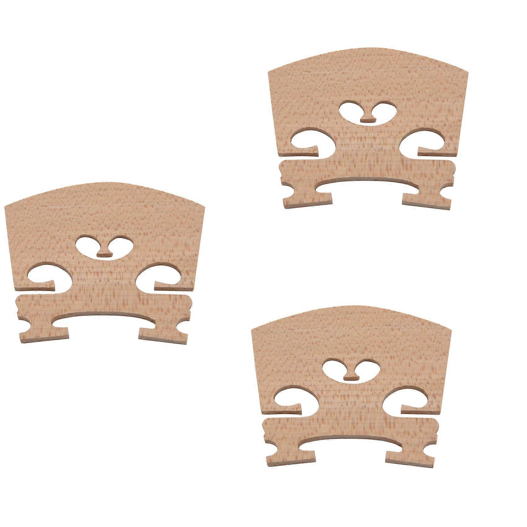 15 Pieces Maple 4/4 Full Size Violin Bridge Qin Code Violin Accessories