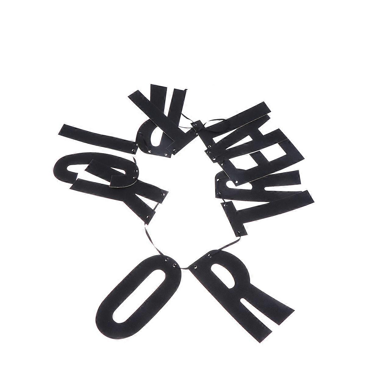 Bunting Letters Garland Banner Rectangular Shape Halloween Party Decor 1Pcs