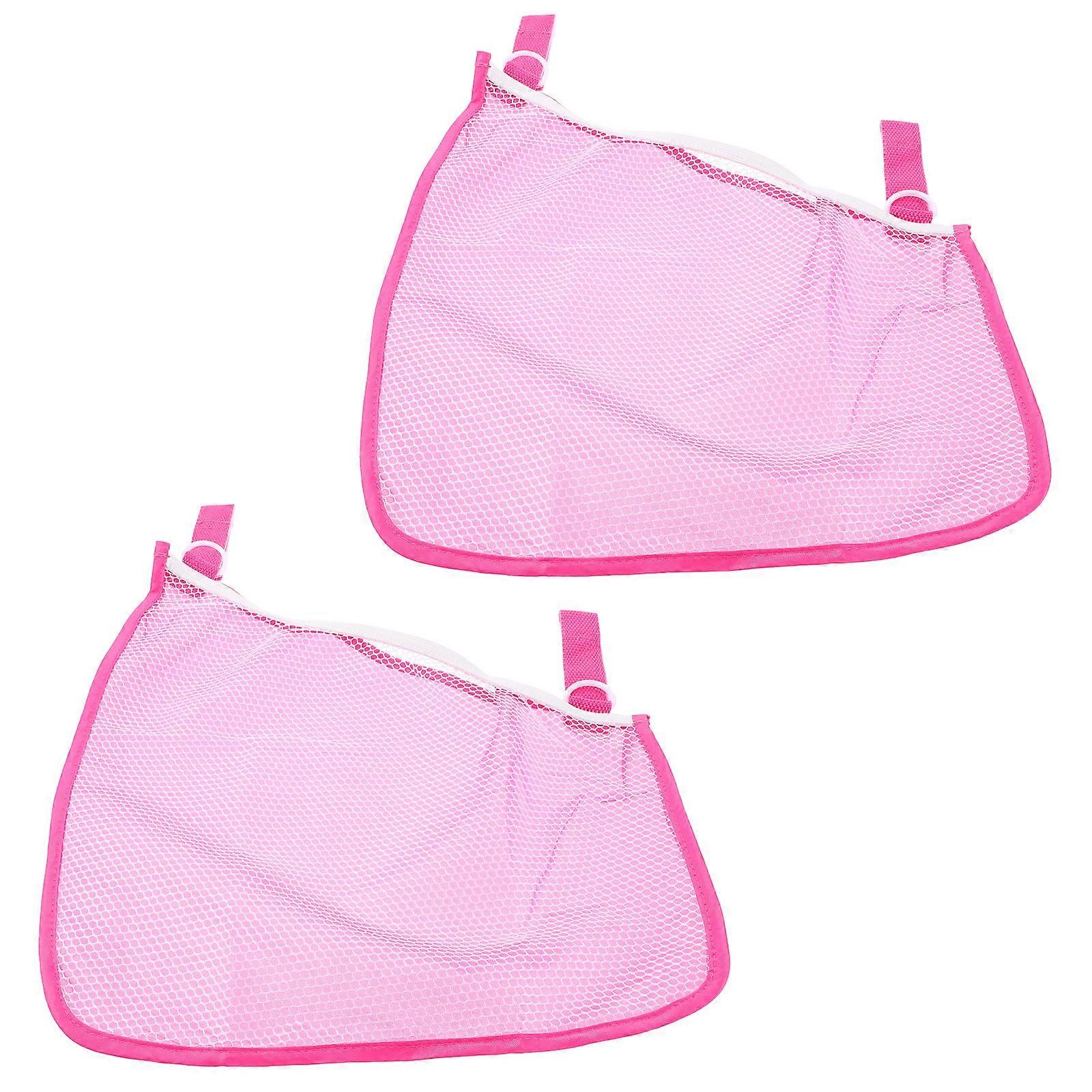 Baby Stroller Hanging Mesh Bag for Storage Use with Adjustable Strap 8Pcs