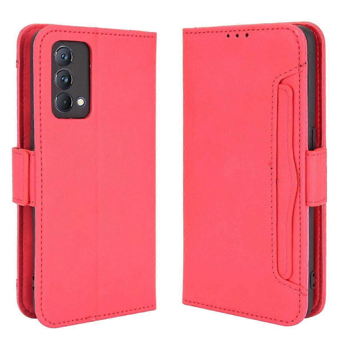 Multiple Card Slots Leather Case with Wallet Stand for Realme GT Master
