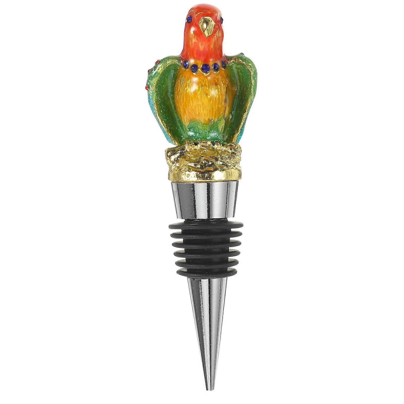 Parrot Wine Plug Parrot Wine Stopper Wine Sealed Plug Decorative Wind Plug