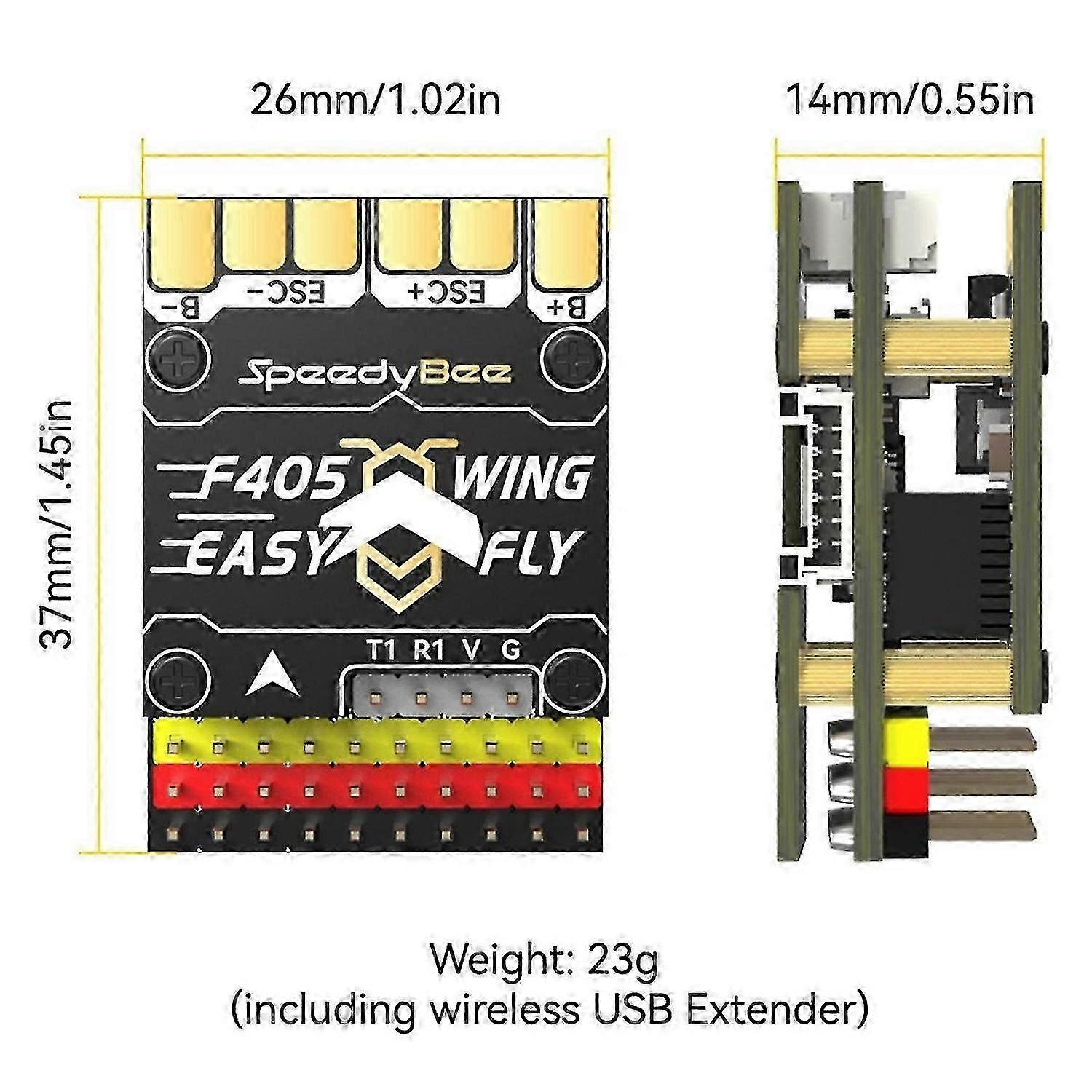 F405 WING MINI Fixed Wing Flight Controller for RC Airplane