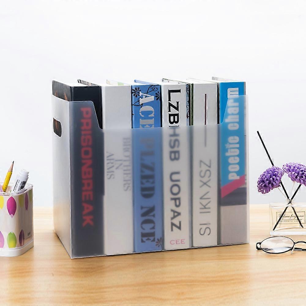 Multicolor Folding Sorting Box Multi-functional with Handle PP File Box Simple Design PP Material Storage Box Stationery Storage