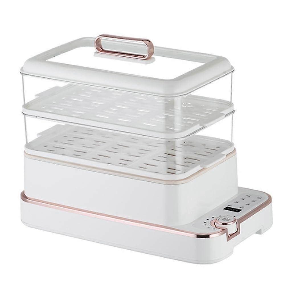 Large Capacity 3Tier Electric Food Steamer with Even Heating, Timer, and Keep Warm Function