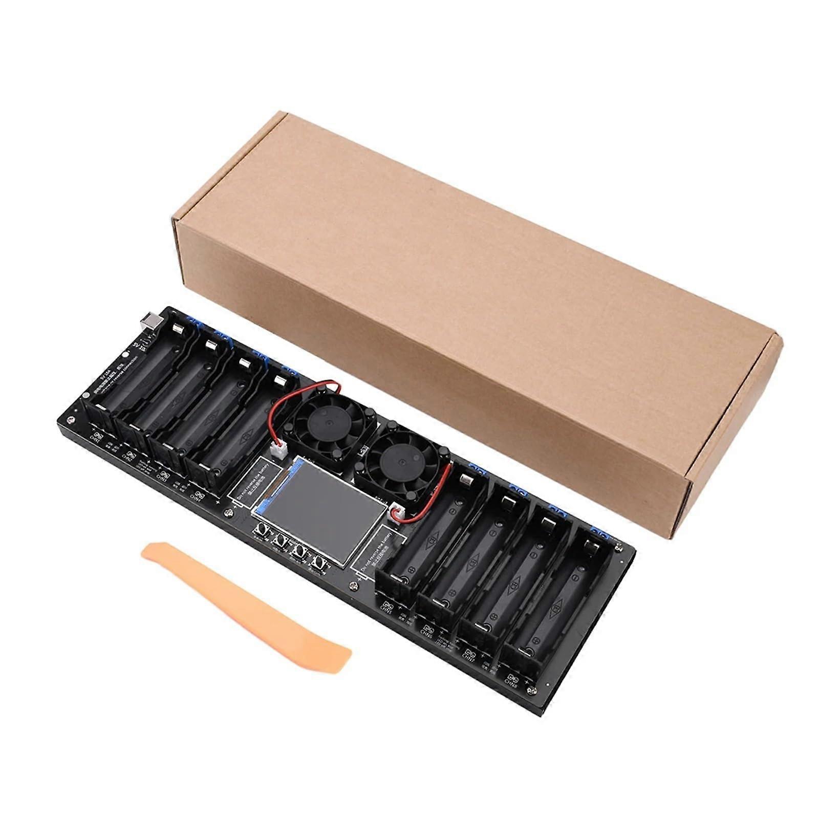 18650 Lithium Battery Capacity Tester with Color Screen, Automatic 10A Dual Channel Control