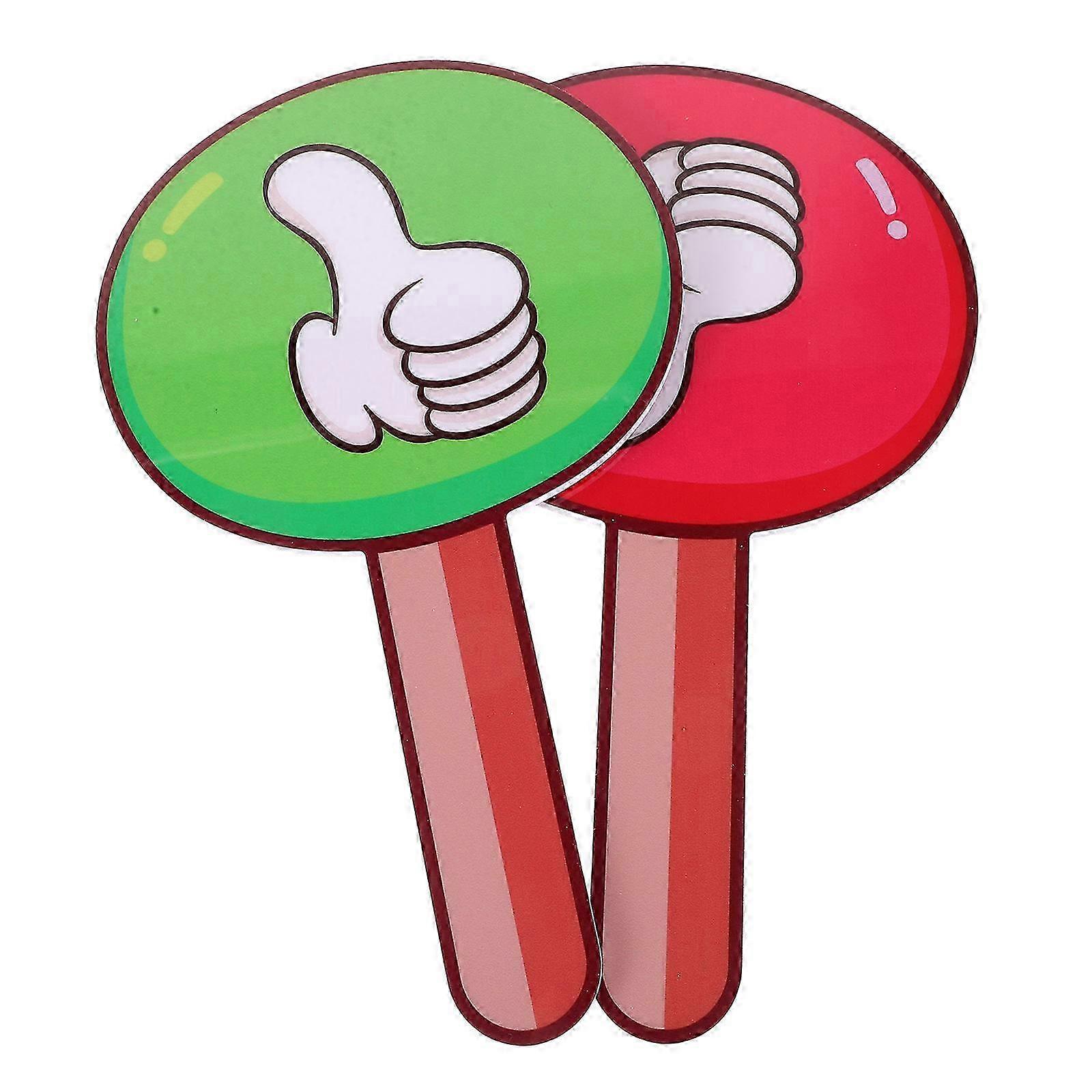 Reusable Voting Paddle Classroom Board for Judging with 2Pcs Portable PVC