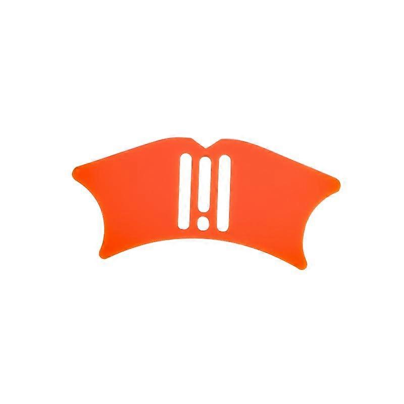 Nose Contouring Tool Silicone Shadow Guide for Precise Symmetrical Makeup 2 in 1 Design Orange