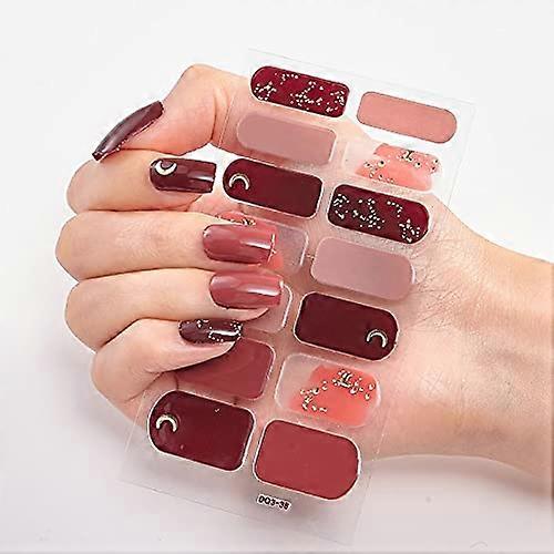 Nail Art Stickers and Decals with Multicolor Full Nail Coverage, Self Adhesive, Easy Application DQ338