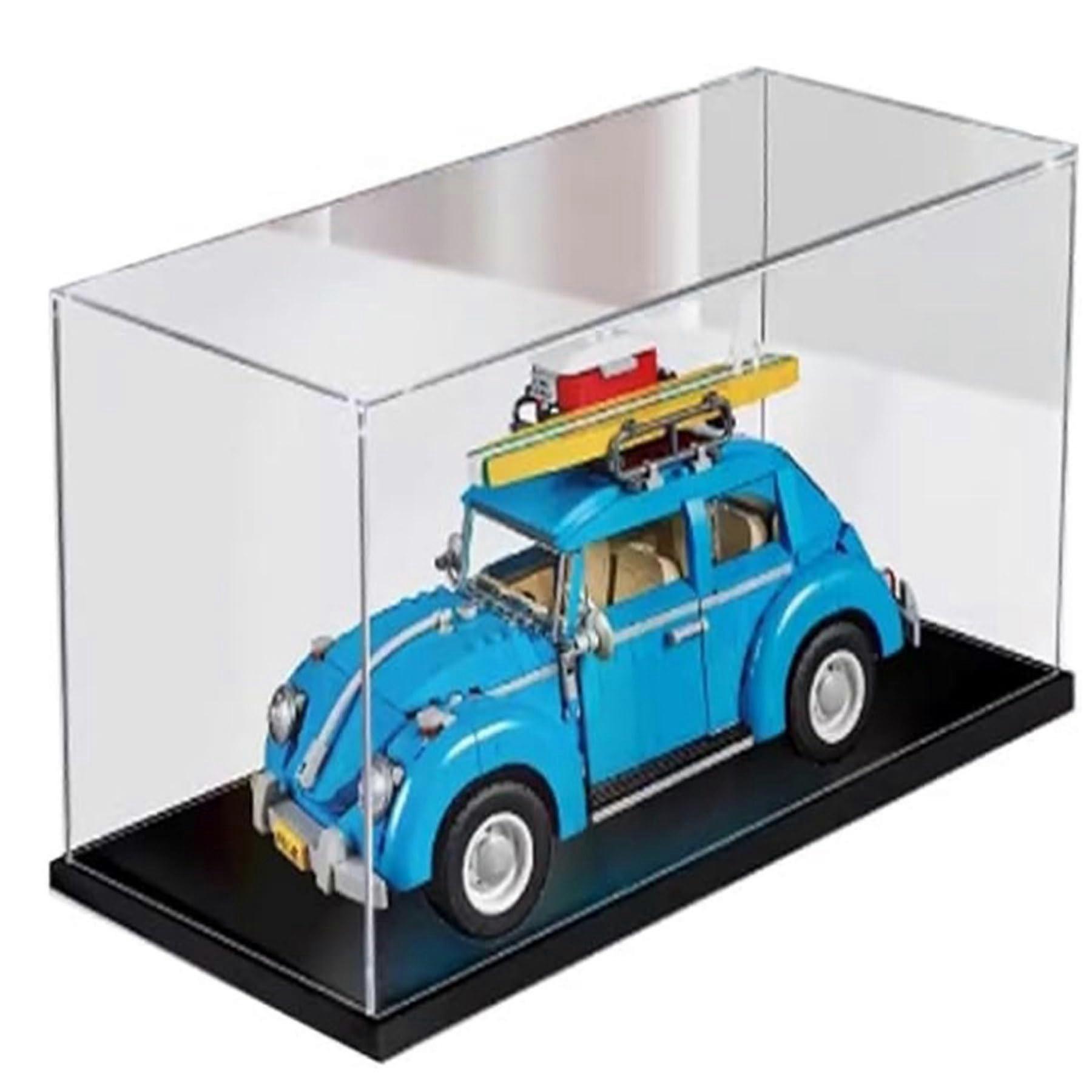 Display Case Dustproof Acrylic Box for  10252 with Clear Optical View and Black Base 2mm
