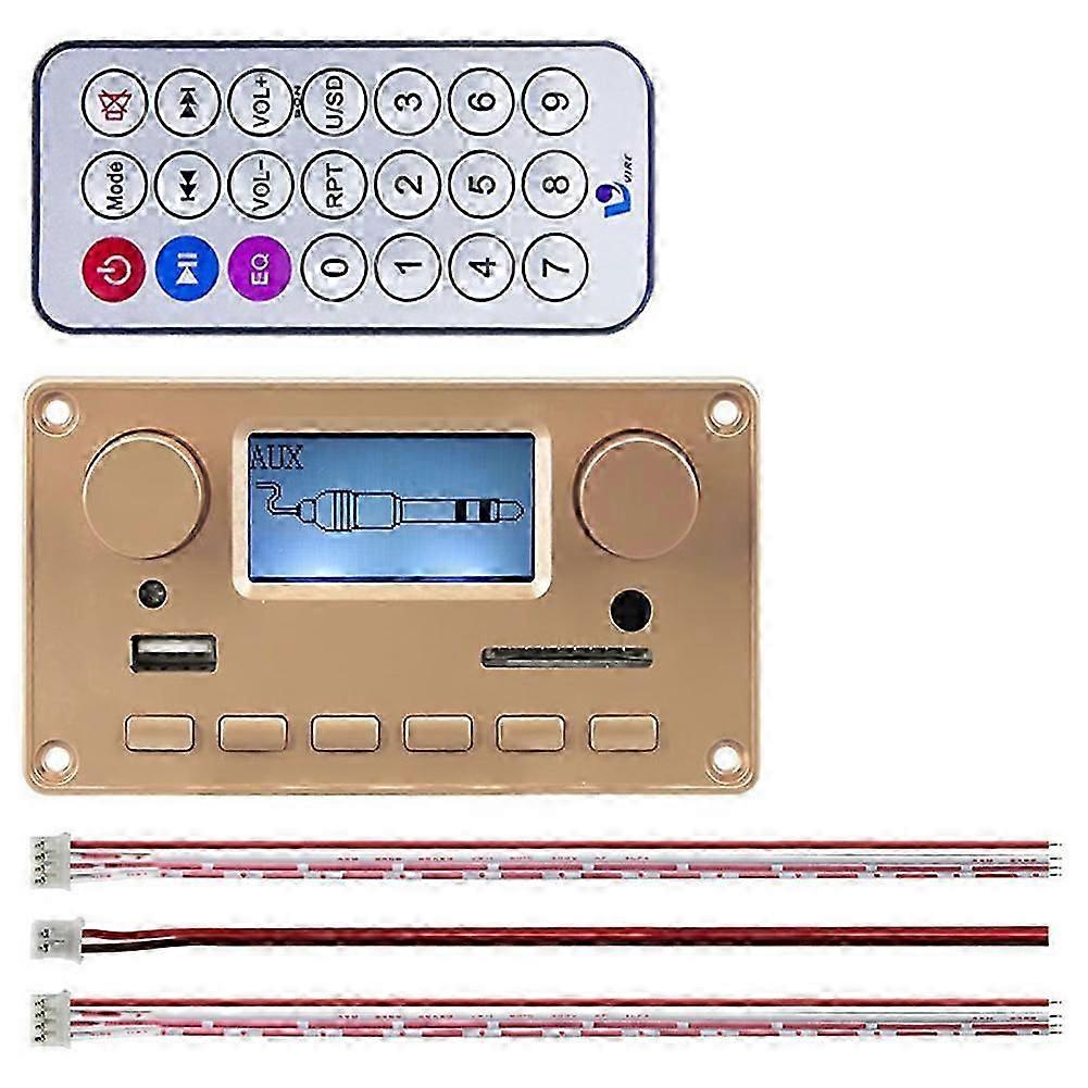 Wireless Bluetooth Audio Player MP3 Decoder LCD Display Bluetooth Audio Module Car Accessories