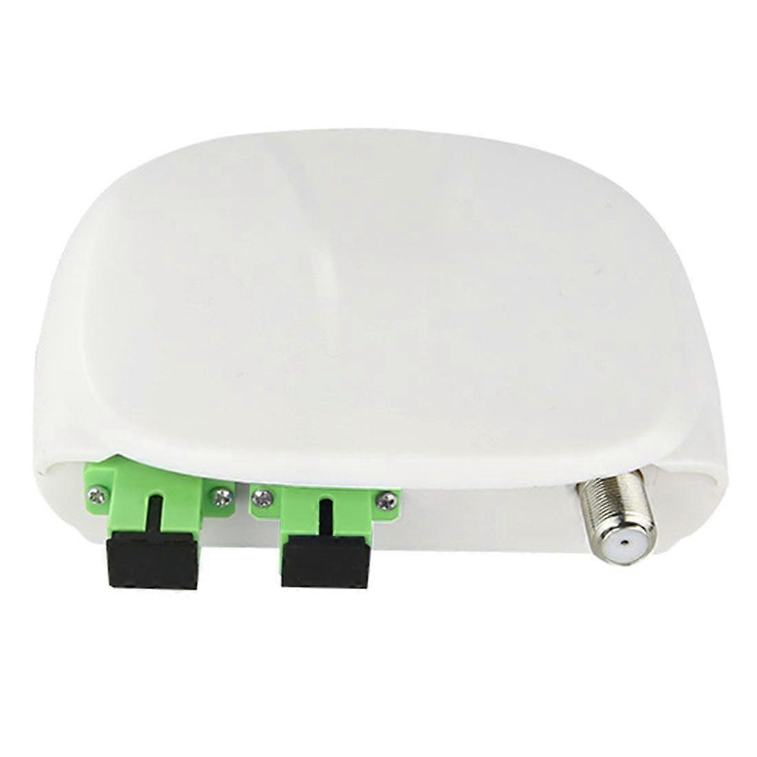 Fiber Optic PON Network FTTH Mini WDM Receiver CATV Active Node with RF Port Optical Receiver SCAPC-SCAPC EU Plug