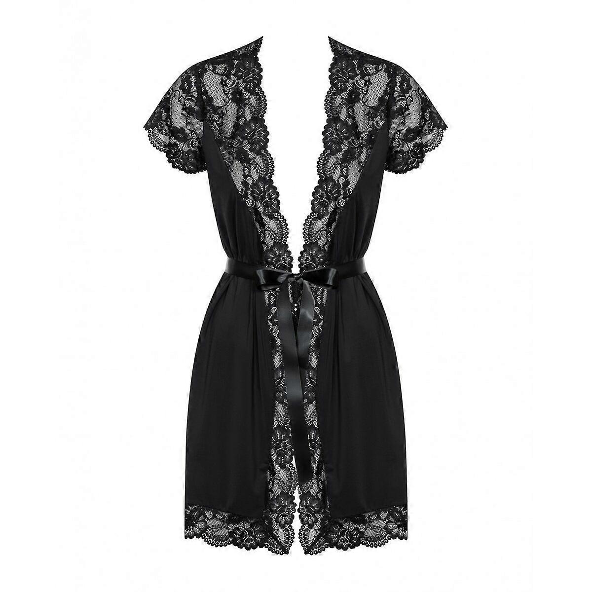 Kittel Obsessive Schwarz S/M Blomster