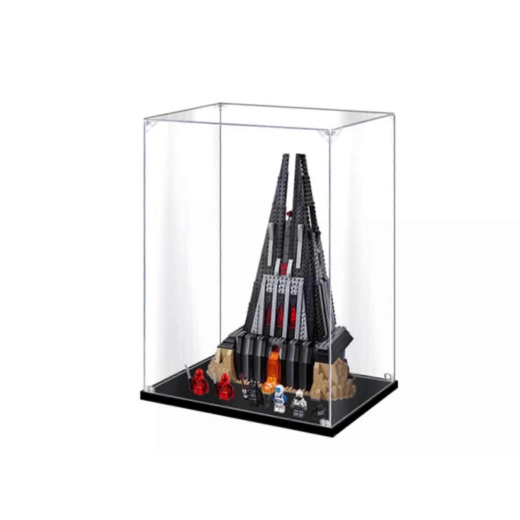 Acrylic Display Case for 75251 Black Bunker Model Compatible with , Clear Dustproof Protection, Easy Assembly