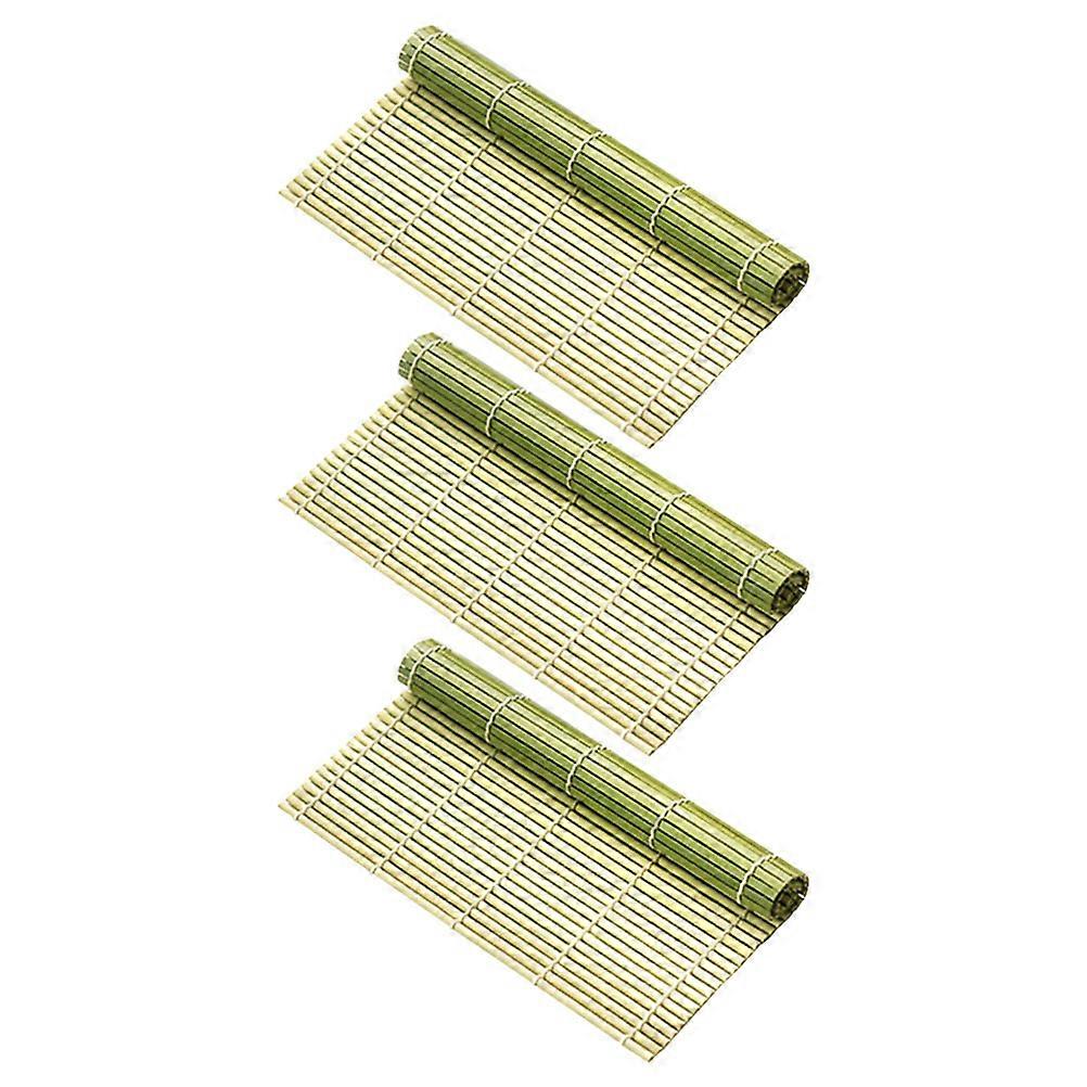 Bamboo Sushi Roller Mat Sushi Making Pad for Kitchen Use 3Pcs