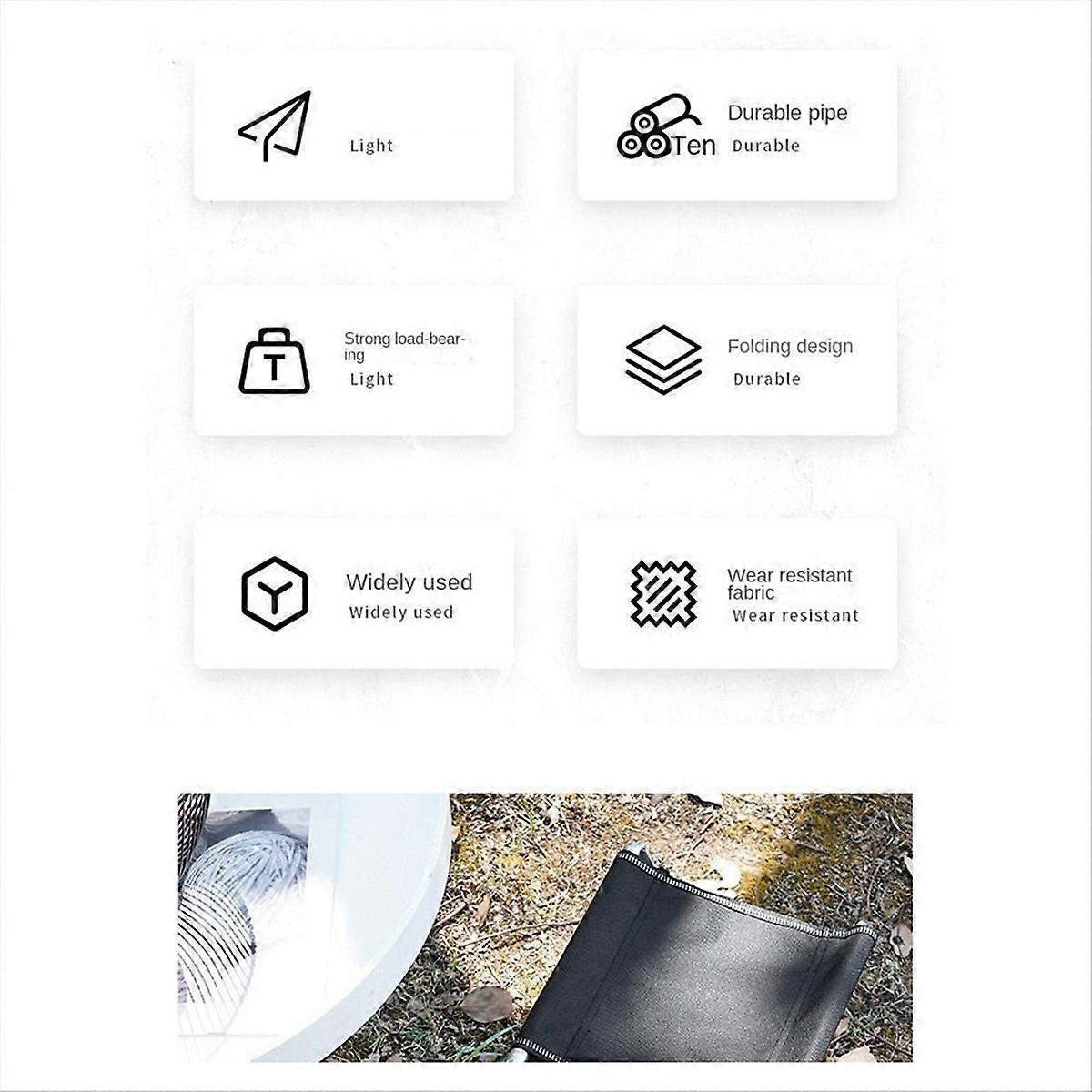 Outdoor Folding Stool Portable Stool Extra Large