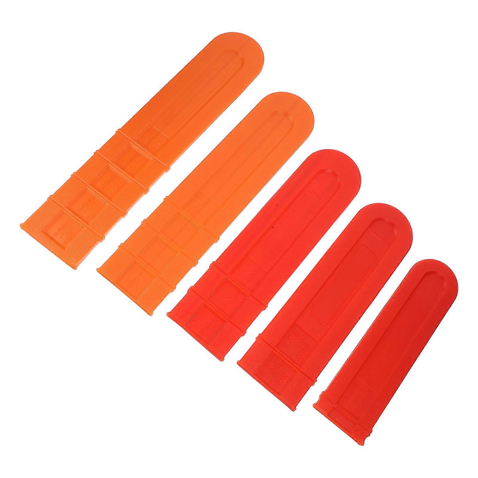 Plastic Chainsaw Bar Cover Guards for Chainsaw 15Pcs Set Red