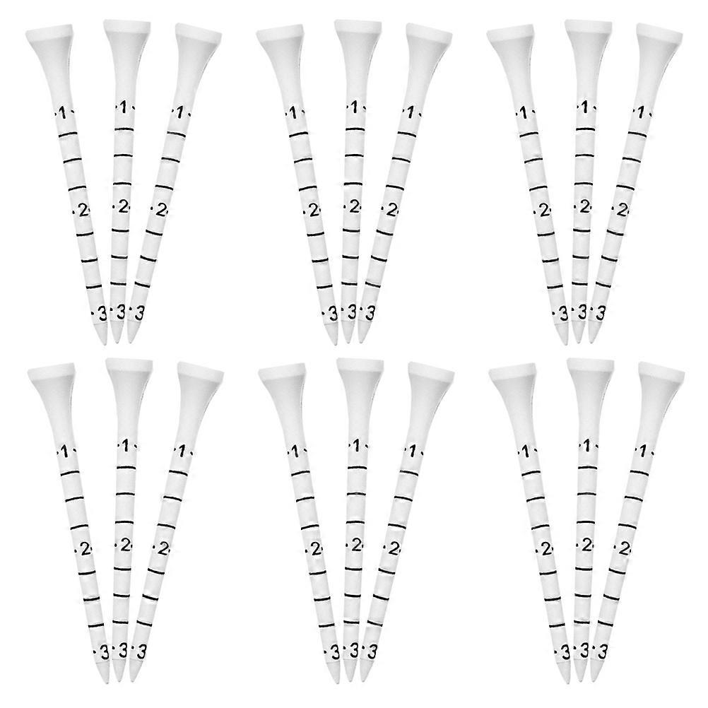 Wood Golf Tees Scale Design for Golf Use 50Pcs Multi Functional Set