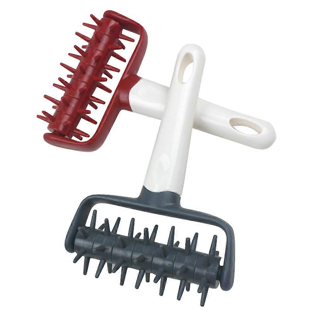 Pizza Dough Roller Plastic Pastry Needle Wheel for 2Pcs Baking Tools