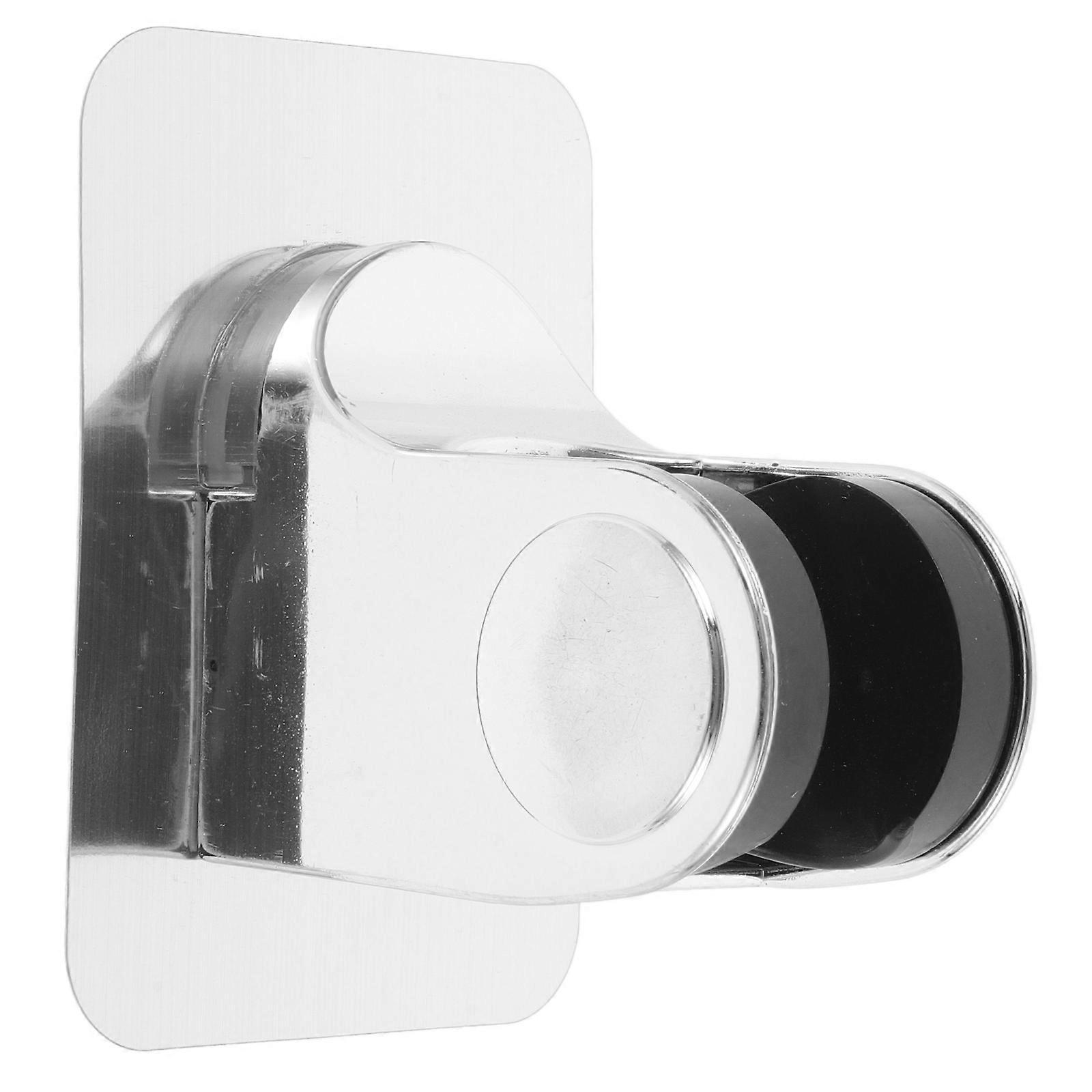 Silver Suction Shower Holder for Bathroom Use with Adjustable Angle Mount