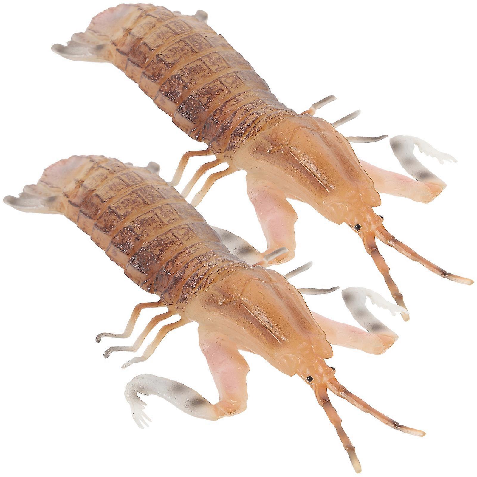 Artificial Shrimp Model for Decoration 8Pcs PVC Simulated Shrimp Display