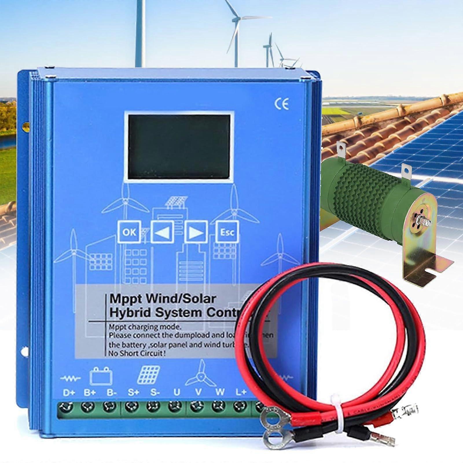 2000W Wind Solar Hybrid Controller 48V with LCD Dump Load for Off Grid Renewable Energy