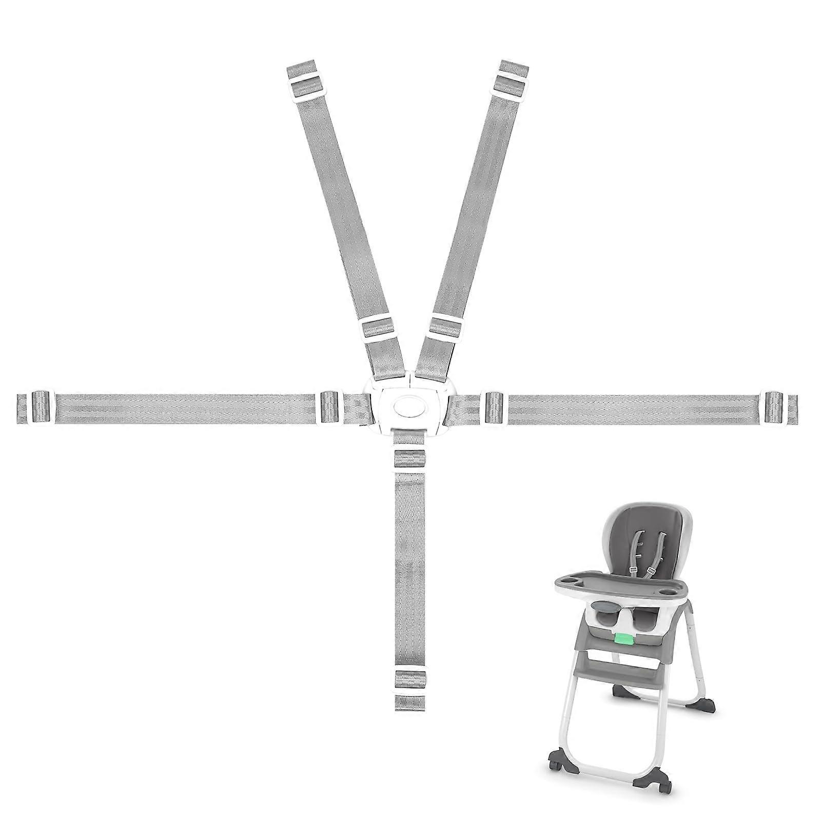 Chair Replacement Straps Adjustable 5 Point Harness with Quick 3 Point Conversion Durable Nylon