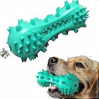 Juguetes masticables duraderos para perros, cepillo de dientes interactivo y chirriante resistente para razas pequeñas y medianas, solución para la dentición de cachorros masticadores agresivos.