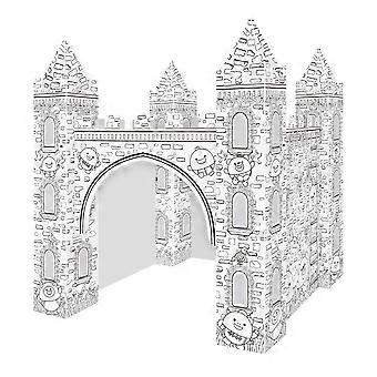 1 Set of Paper Colorizing 3D Castle Model Coloring DIY Coloring Puzzle
