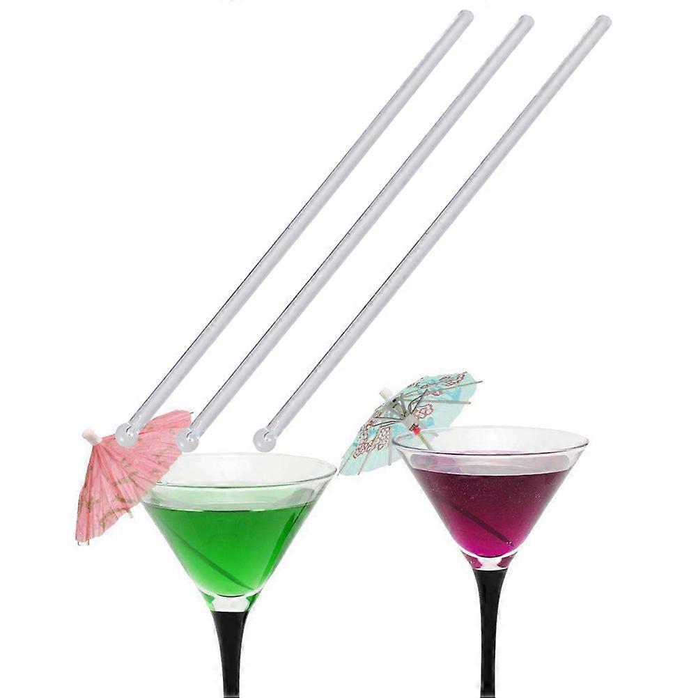 Cocktailrührstäbchen, 200 Stück, runde Rührstäbchen