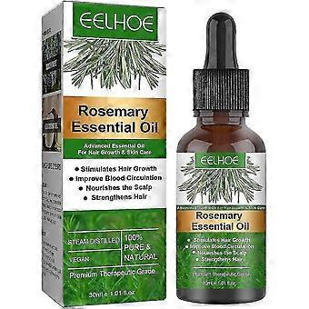 Rozemarijn haarolie voor haargroei, etherische olie, versterkt het haar, voedt de hoofdhuid, premium therapeutische kwaliteit 30ml