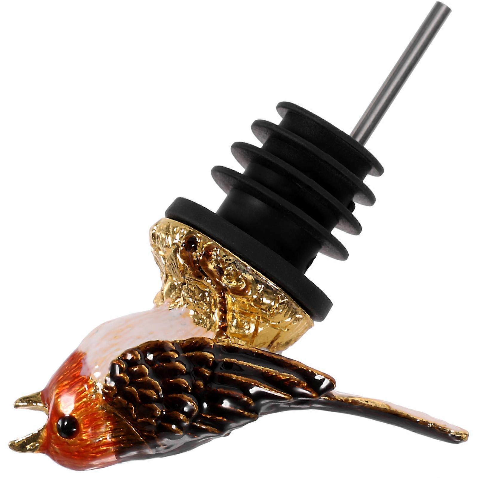 Bird Designed Alloy Pourer Multi-Functional Pourer Golden