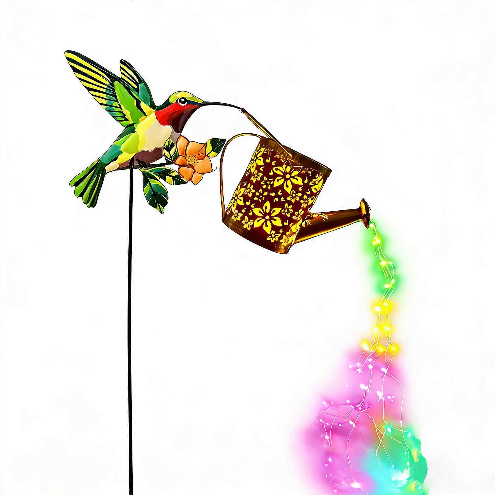 Effective Sun Bird Light Including Watering Function For Grass Area Multicolor