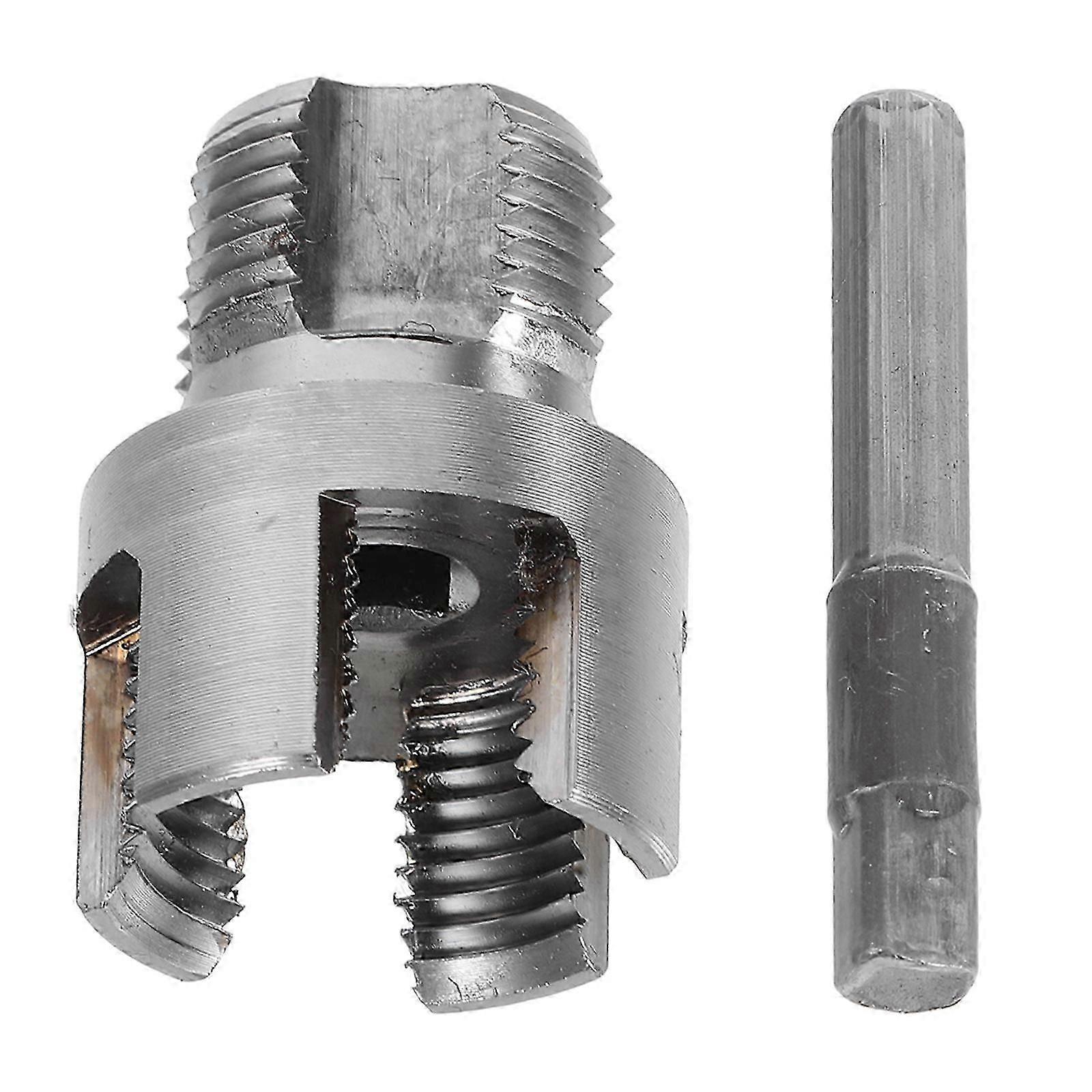 Electric Drill Thread Cutter Pipe Threader for Internal and External Thread 5Pcs