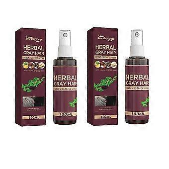 Kruidenspray voor grijs haar, snel effect, zacht, natuurlijk, kruidenextract voor het verwijderen van grijs haar - lxb