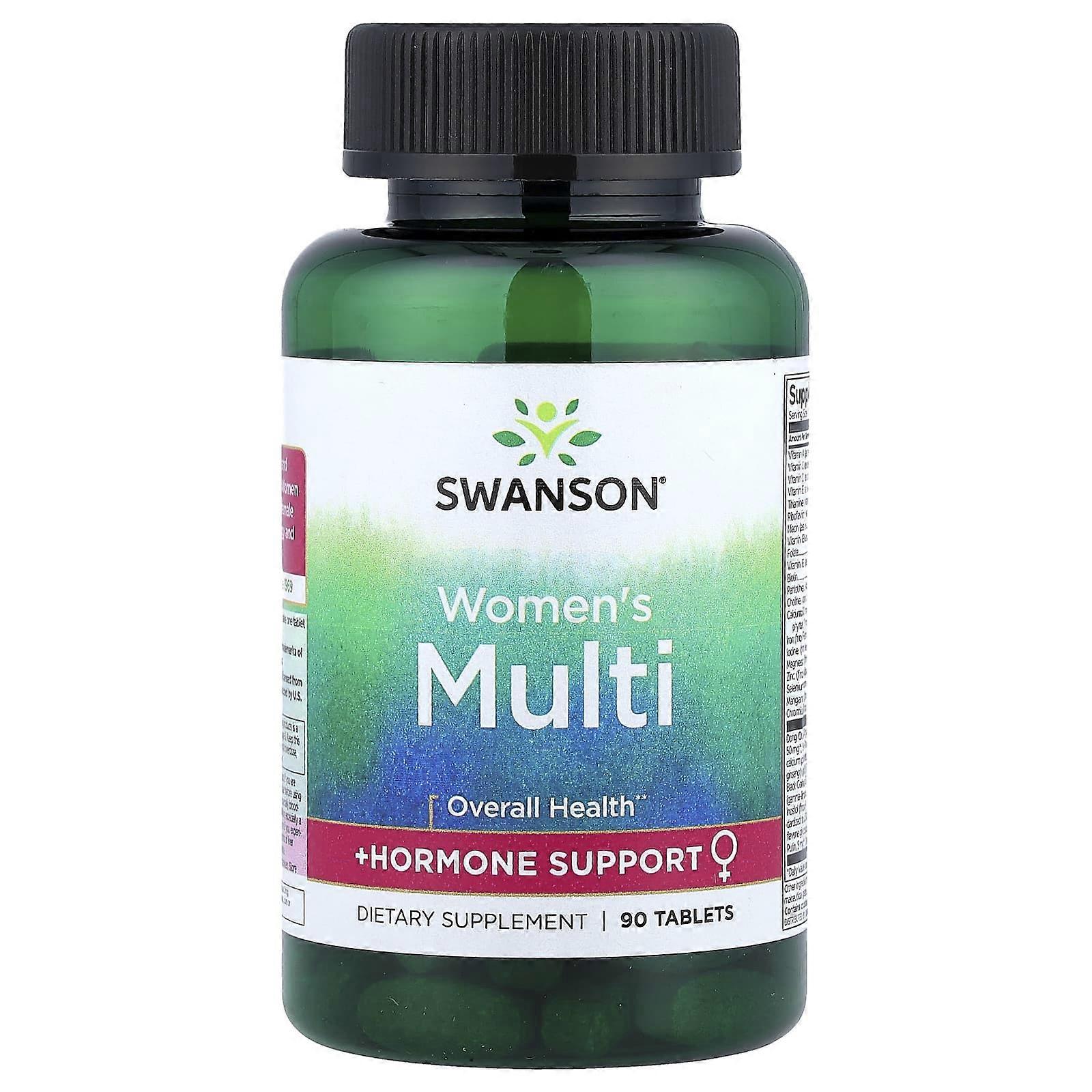 Swanson, Women's Multi + Hormone Support, 90 Tablets, 2-Pack