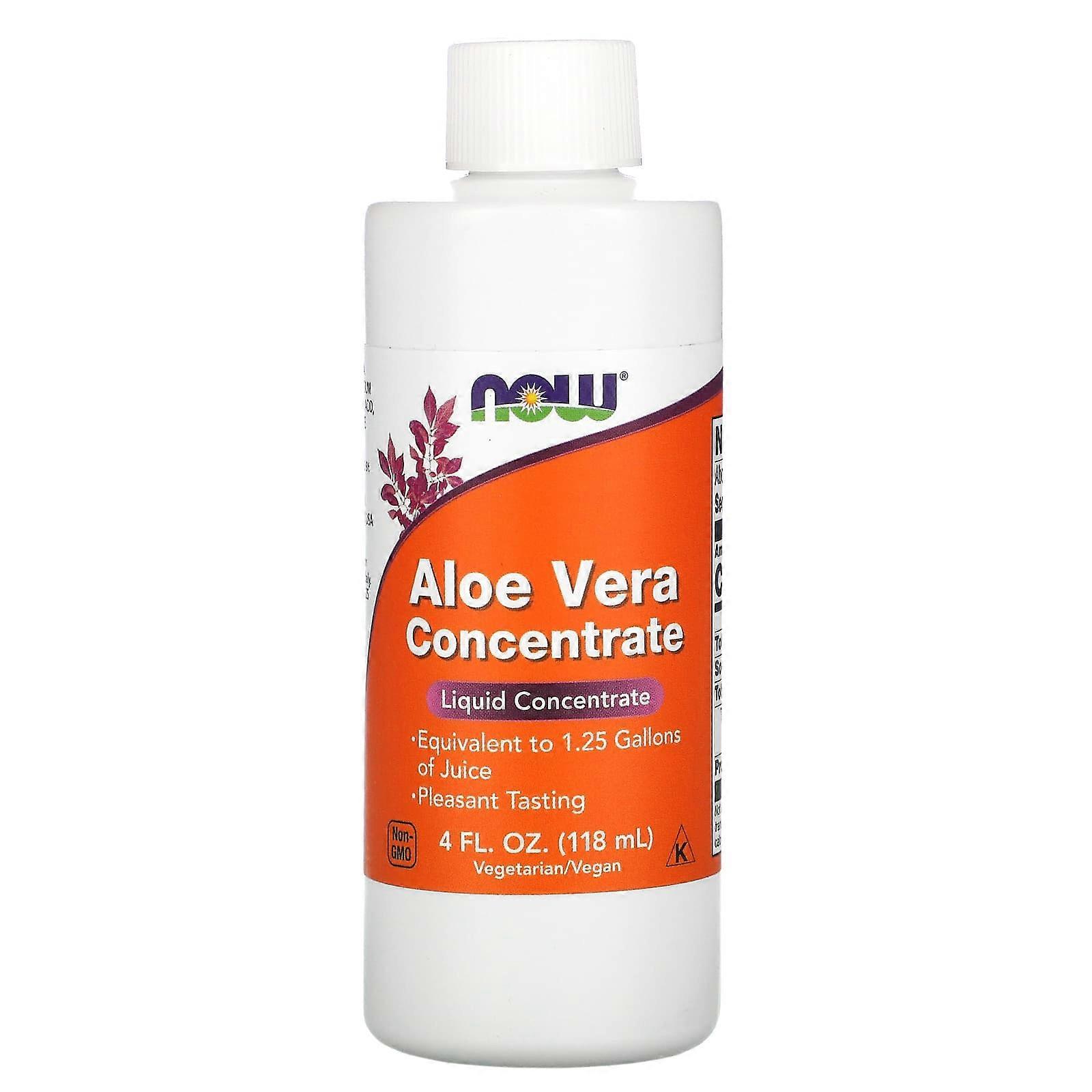 NOW Foods, Aloe Vera Concentrate, 4 fl oz (118 ml), 3-Pack