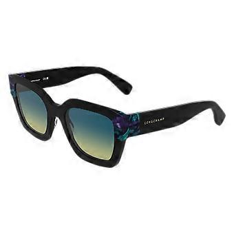 Okulary przeciwsłoneczne LONGCHAMP LO771S 007 CZARNE/MARBLE TURQUOISE 50/20/140 DAMSKIE