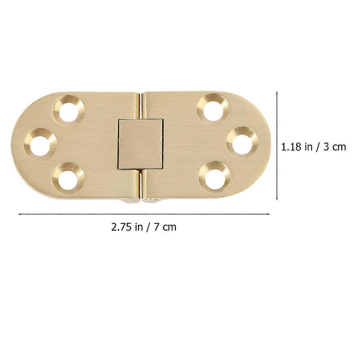 Solid Brass Hinges Connectors with Screws for Table Folding Table Cabinet Door