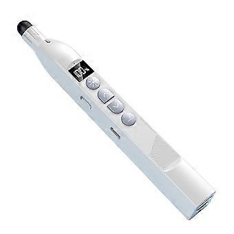 Wireless Page Turnner Laser with Telescopic Stick Stylus Pen RF2.4G Remote Control Clicker Pen,B
