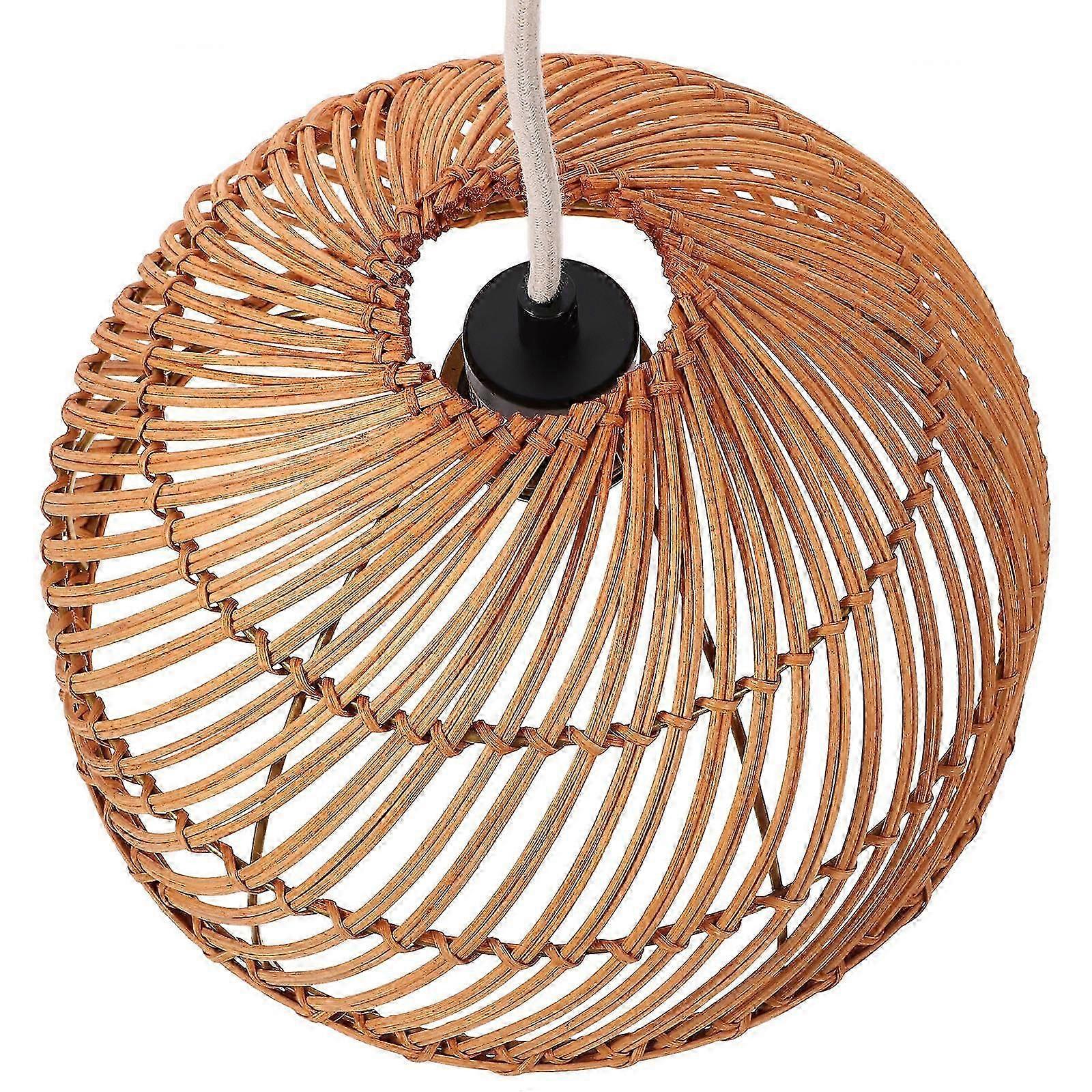 Chocolate Woven Pendant Light E26 Base for Kitchen Ceiling