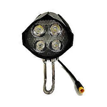 Ebike LED Phares Accessoires 36V 48V Lampe 3pin Klaxon intégré