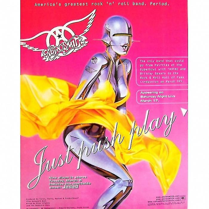 Aerosmith Just Push Play Juliste