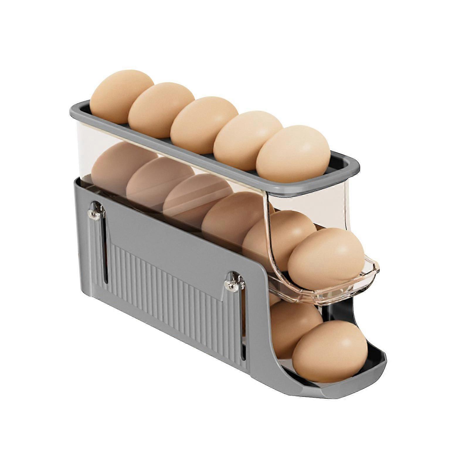 Egg Dispenser Removable Egg Storage Box Egg Holder Automatic Scrolling Egg Rack