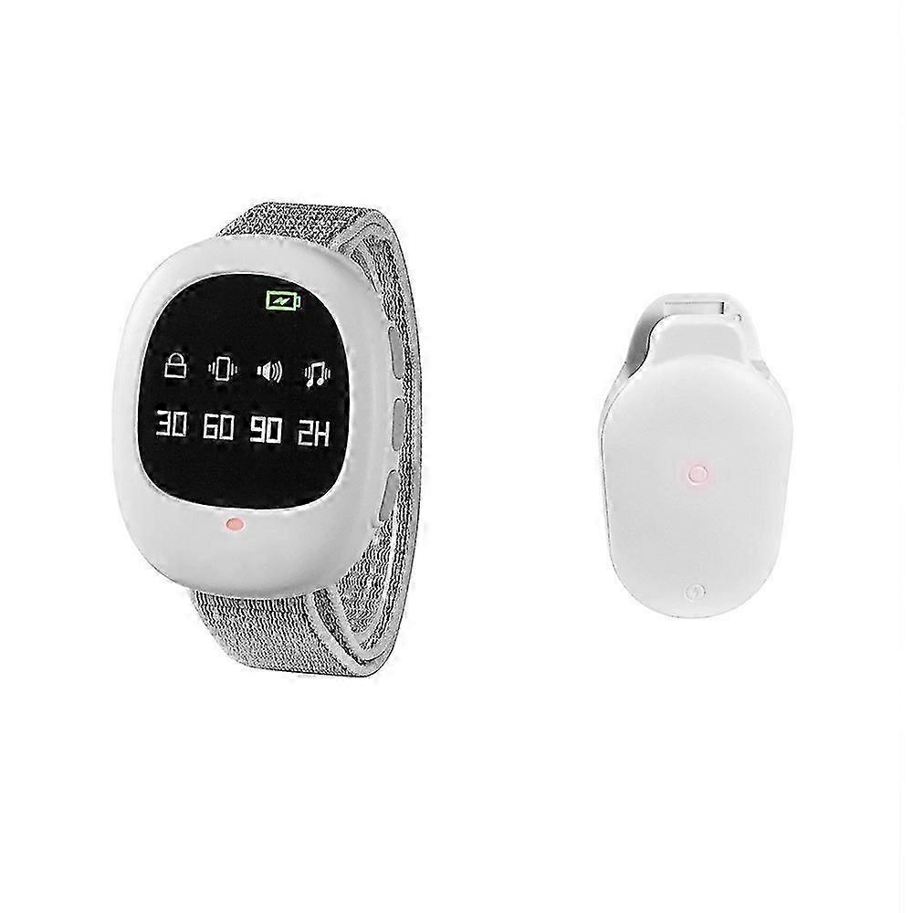 Wireless Bedwetting Alert, Musical Adjustable Strap, Rechargeable Potty Training Watch Timer Settings