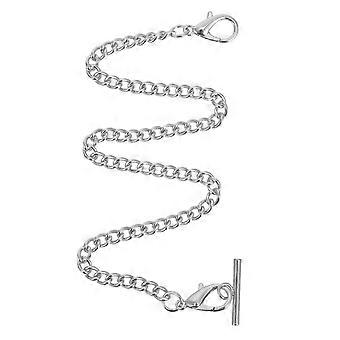 Catena per orologio da tasca con chiusura a T Bar, elegante chiusura a moschettone, vestibilità comoda per occasioni speciali, design durevole