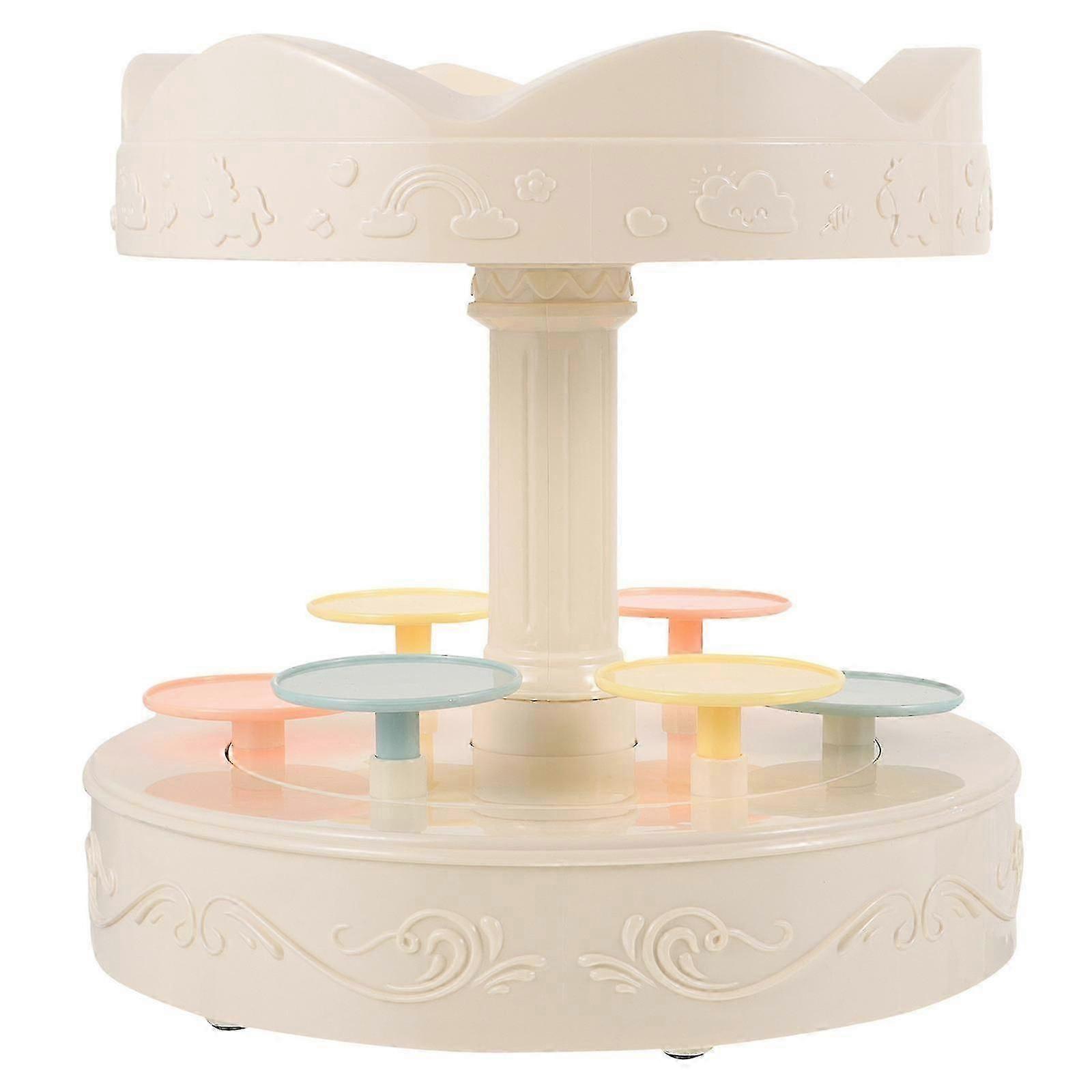 Versatile Rotating Display, Carousel Stand for Sushi and Cupcakes