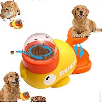 Duck-shaped dog treat dispenser toy, suitable for small dogs - interactive slow-feeding educational toy that promotes puppy's intellectual developme