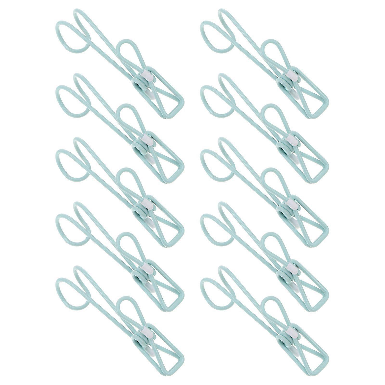Multi-Function Clothes Pin Clip with Hook for Home Use 10Pcs
