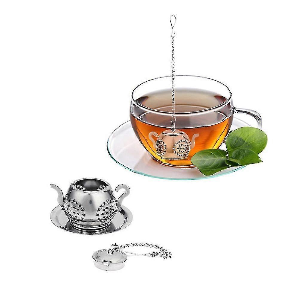 Rustfritt stål teinfuser tekannebrett kryddertesil - mkl